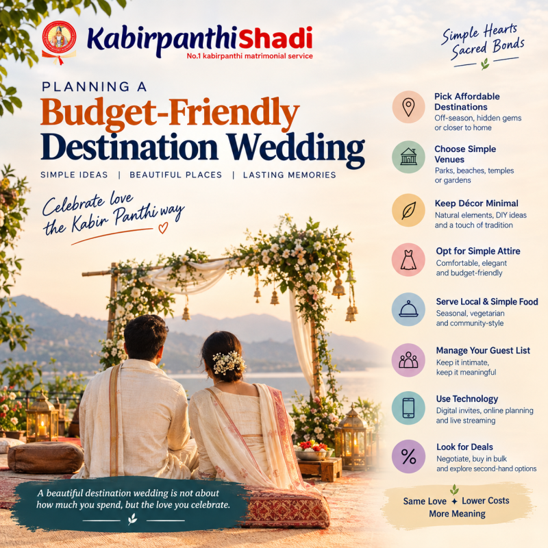 Budget-Friendly Destination Wedding Ideas for Kabir Panthi Couples